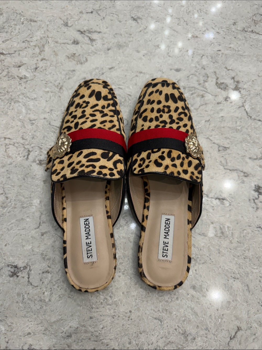 Steve Madden Leopard-Print Karisma Slip-On Mules